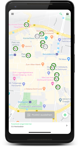 Android application PLUGO – Powerbank TO GO screenshort