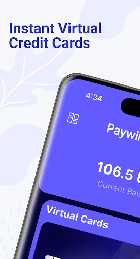Android application Paywii Cards screenshort