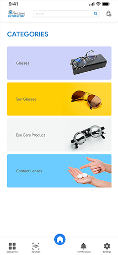 Android application Eye Zone screenshort
