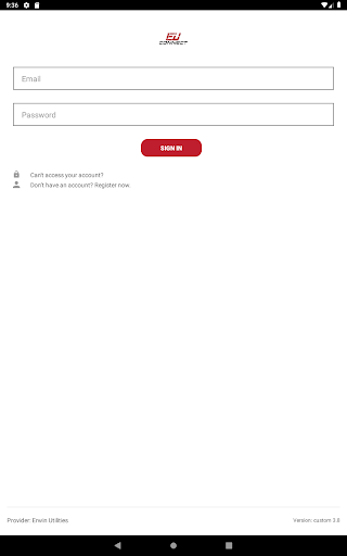 Screenshot of EUConnect