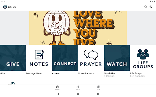 Screenshot of Echo Life Church