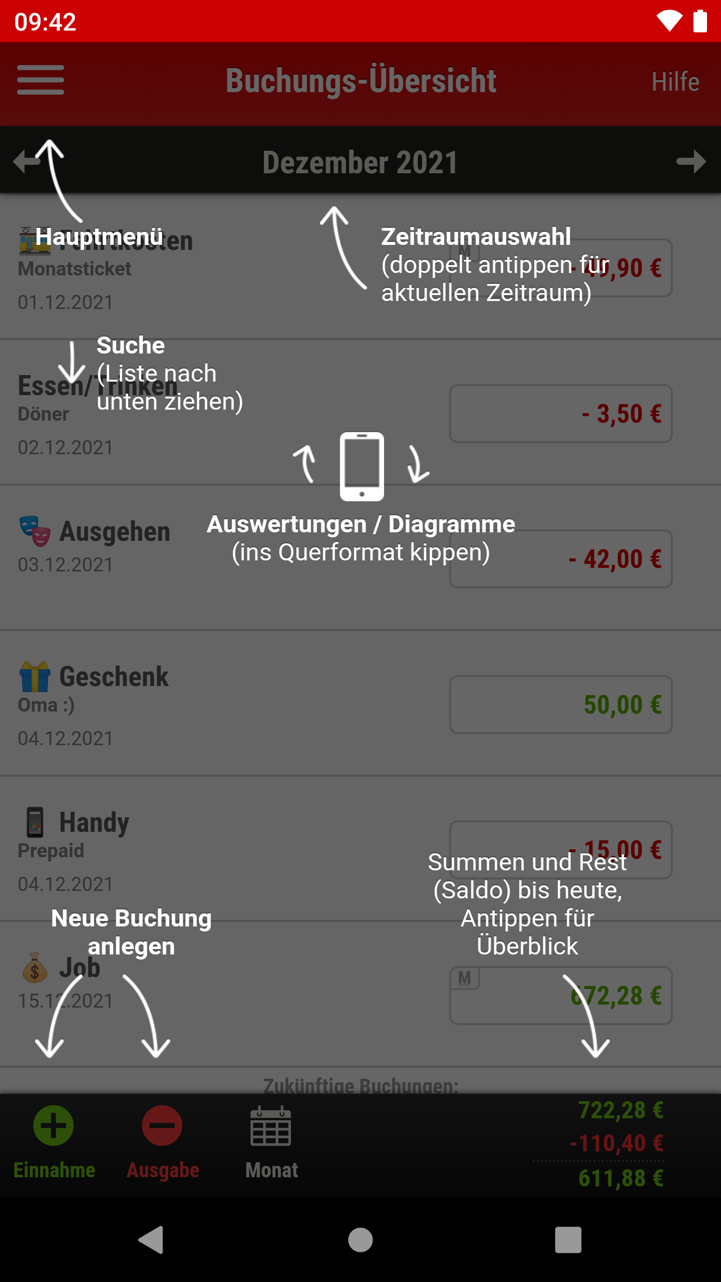 Android application Finanzchecker – Geld im Blick screenshort