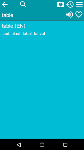 English Estonian Dictionary Screen 3