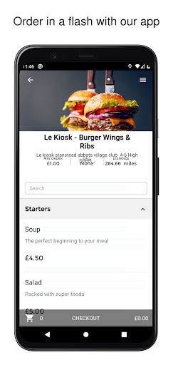 Android application Le Kiosk Burger screenshort