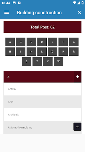 Android application Building construction screenshort