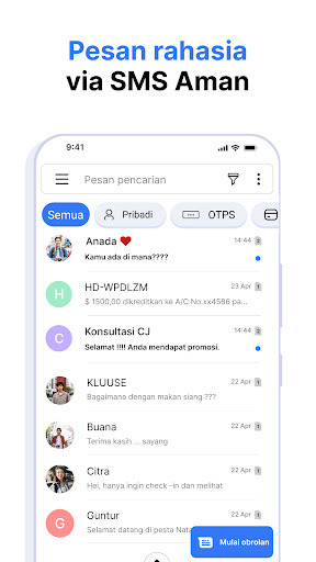 Perpesanan Teks SMS - Messages screenshot 1