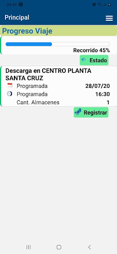 Despacho Interplanta Screen 2