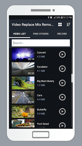 Android application Video Replace Mix Remove Audio screenshort