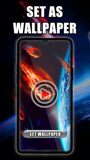 Android application Asteroids 3D Live Wallpaper screenshort
