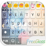 Cover Image of Download Free Glass Emoji Keyboard Skin 1.8.6 APK