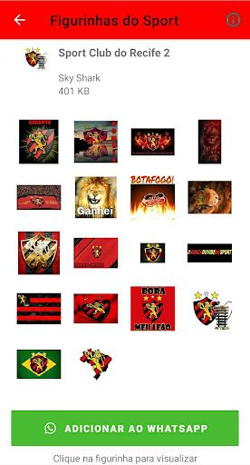Figurinhas do Sport Screen 2