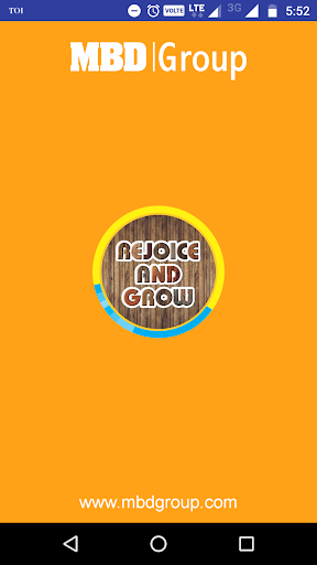 Android application Rejoice and Grow screenshort