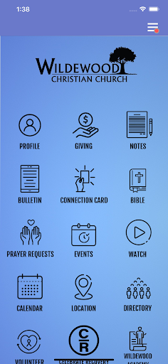 Android application Wildewood Christian Church screenshort