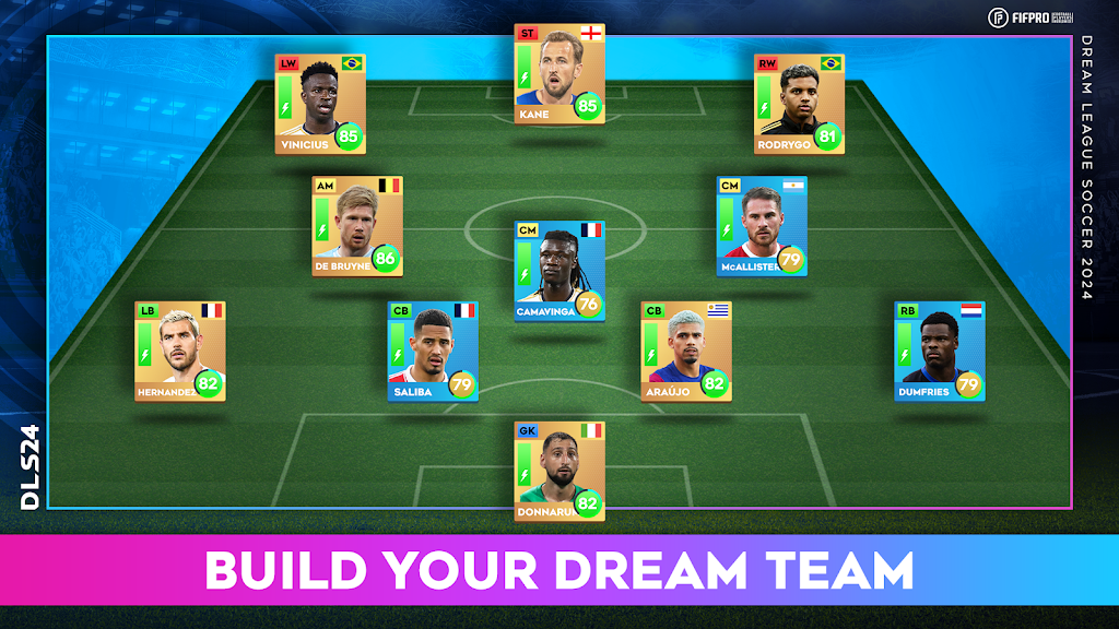 Dream League Soccer 2024 MOD APK v11.070 (Unlimited Money) APKLoLi