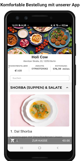 Android application Holi Cow screenshort