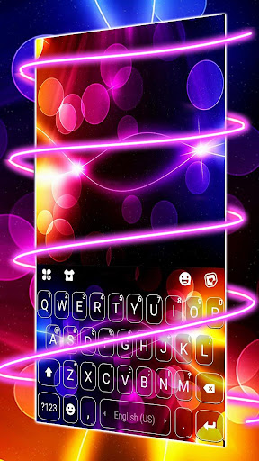 Neon Transparent Keyboard Back Screen 2