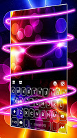 screenshot of Neon Transparent Keyboard Background