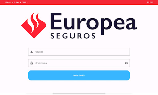Android application Europea Mediadores screenshort