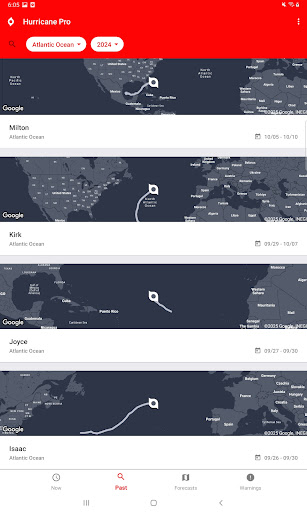 Screenshot of My Hurricane Tracker & Alerts