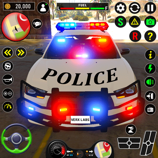 simulator parkir mobil polisi