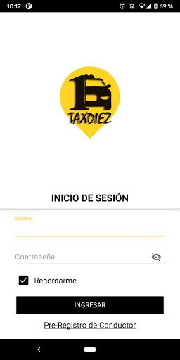 Android application Taxi 10 Driver - para Conducto screenshort