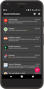 Recent Notification Screenshot