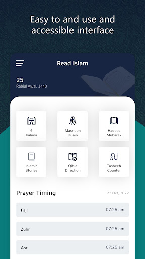 Android application Read Islam - Learn Islam ways screenshort