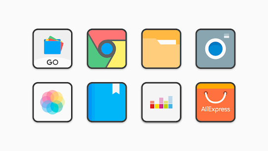 Flat Square Icon Pack Patched APK 5