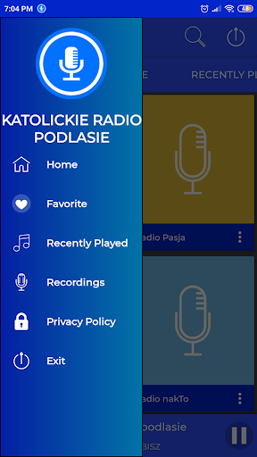 Android application Podlaskie Katolickie Radio screenshort