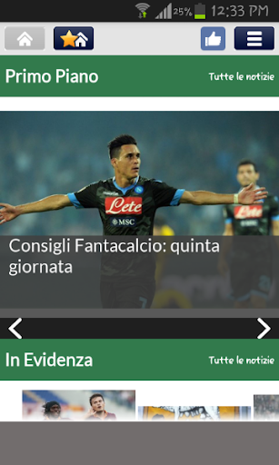 CalcioWeb Screen 2