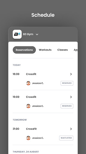 B3 Gym Screen 3