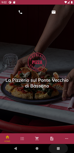 Android application PREMIATA FABBRICA PIZZA screenshort