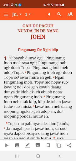 Bau Bidayuh Bible Screen 2
