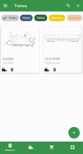 Android application TraINventory screenshort