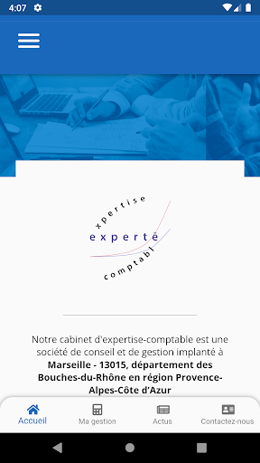 Android application Experté Comptable à Marseille screenshort