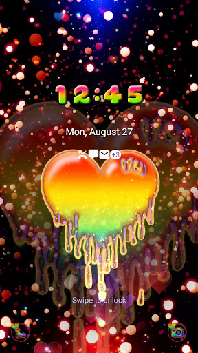 Rainbow Melt Heart - Wallpaper Screen 2