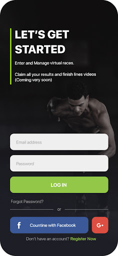 Android application MyRunResults screenshort