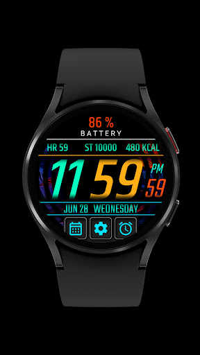 Android application Watch Face E8 screenshort