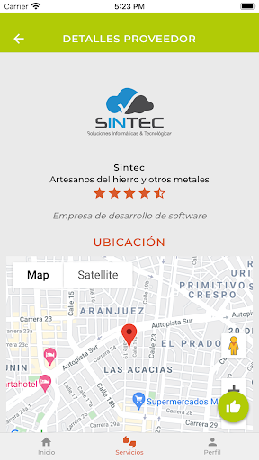 Android application Contact APP screenshort