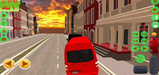 Van Bus Driving Transport Game