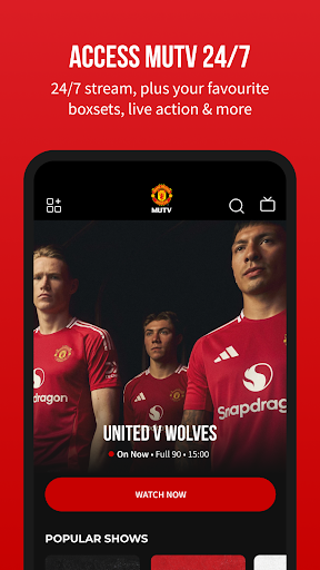 Android application Manchester United Official App screenshort