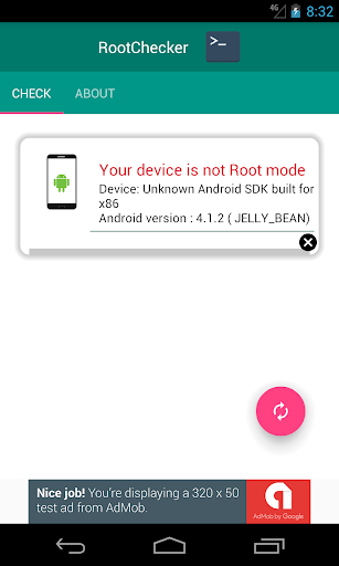Android application Root Checker screenshort