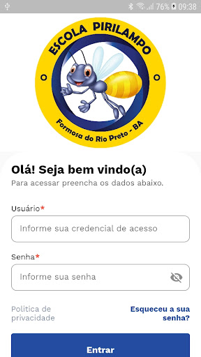 Android application Escola Pirilampo screenshort