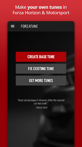 Android application ForzaTune screenshort