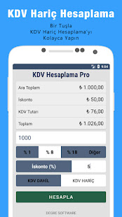 KDV Hesaplama Pro 2.0 APK screenshots 4