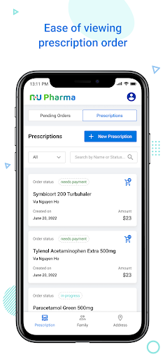 nuPharma Patient Screen 2