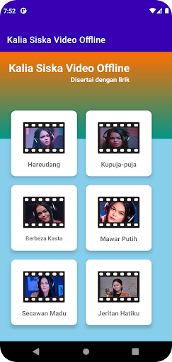 Android application Kalia Siska Video Offline screenshort