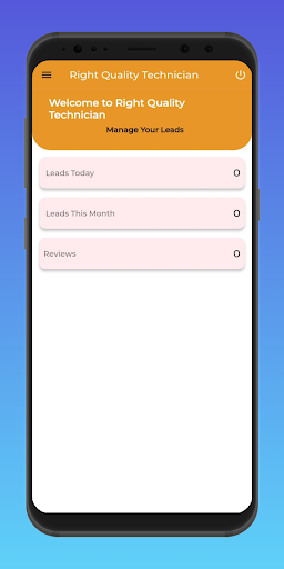 Android application Right Quality Technician screenshort