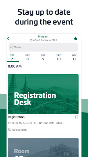 APLAR 2023 - Event App Screen 3