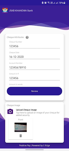 JSKBKHANDWA Positive Pay Screen 3